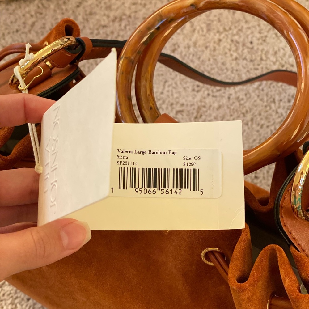 Ulla Johnson Valeria large bamboo bag - Sierra - Picture 8 of 16